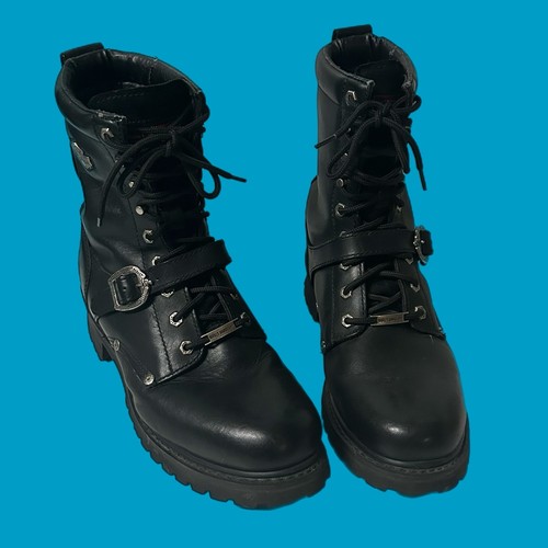 Harley Davidson Men's Sz 13 Faded Glory Leather Motorcycle Boots 91003 No Box - Picture 3 of 12