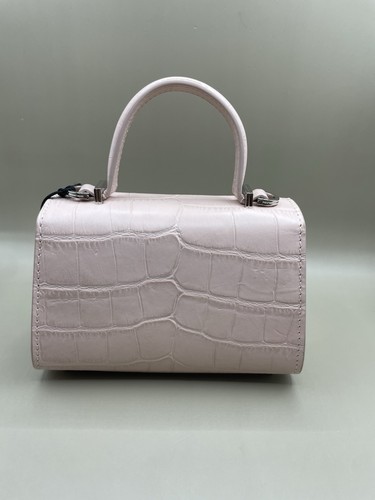 Versace Medusa Mini Top Handle Calf Embossing Croco Powder Blush Palladium $1550 - Bild 12 von 24