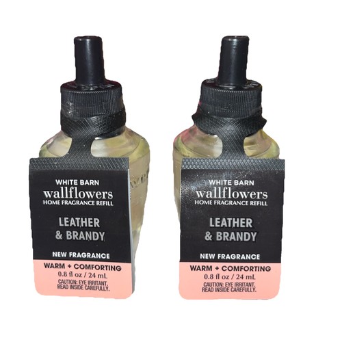 Bath and Body Works Leather & Brandy Wallflowers Refill Lot Of 3 Warm Men’s New - Picture 4 of 6