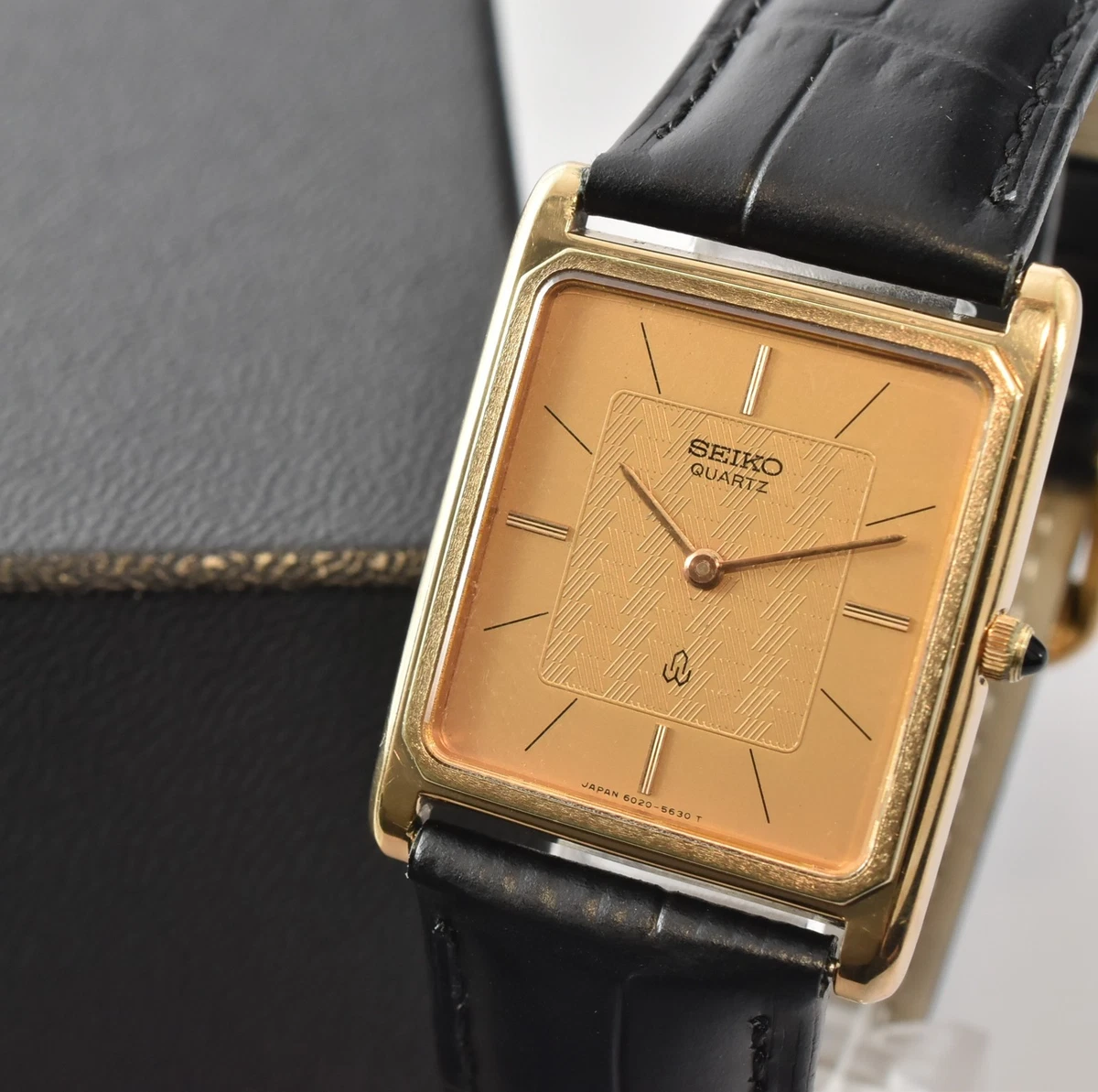 Seiko Gold Plated Case Square Wristwatches for sale - eBay