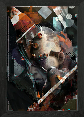 Cyborg Experiment Gerahmtes Wandbild Poster Leinwanddruck Bild