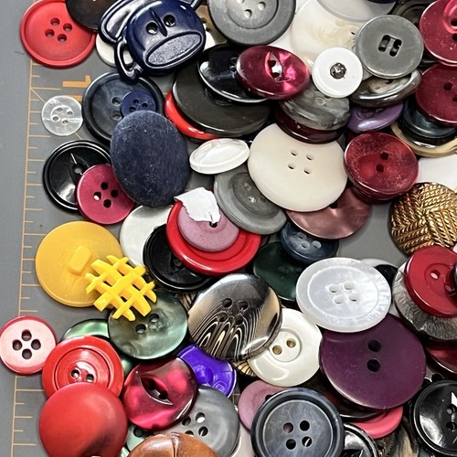14oz Mixed button Lot vintage buttons Craft collect Colors Exact pictured F93 - Picture 13 of 16