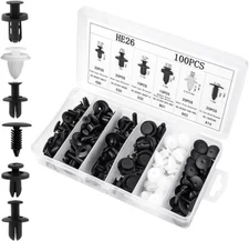 29.99100x Bumper Clips Auto Car Hole Plastic Rivets Fastener Fender Push Pin NEW