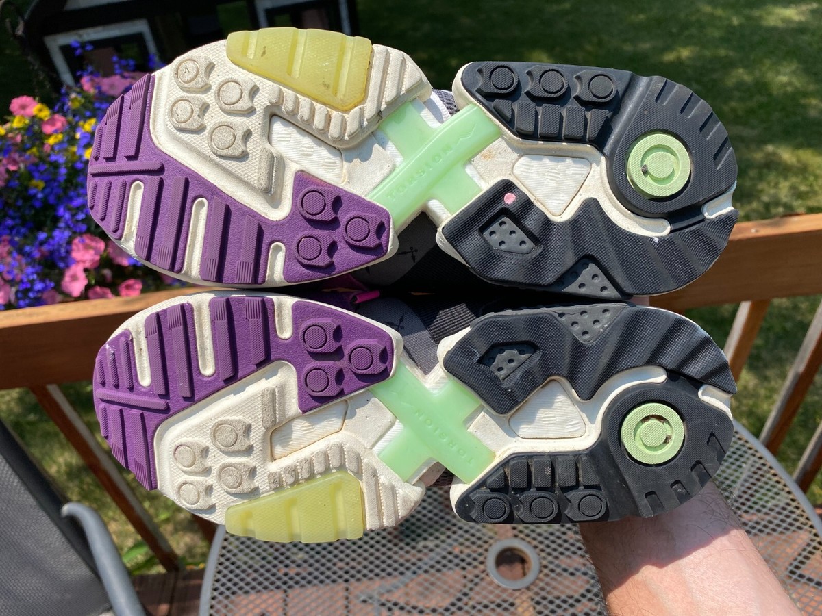 Adidas Ninja Time ZX Torsion Shoes Gray Purple FW9831 Mens Adidas Ninja Time ZX Torsion Shoes Gray Purple FW9831 Mens