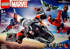 LEGO Marvel Captain America vs Red Hulk 76292 – 223 Pieces - Jet + 4 Minifigs
