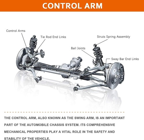2 PC Front Sway Bar End Links for Hyundai Elantra 2007-2012 2.0L L4 1975cc - Picture 4 of 15