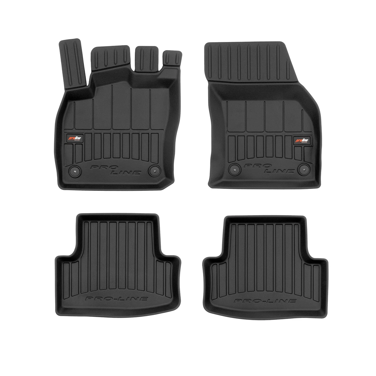 Tappetini in Gomma Premium per Seat Ateca - Set 5 Pezzi Nero 3D