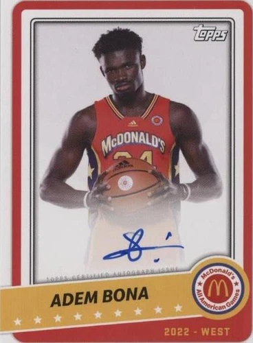 2022 Topps Chrome McDonald's All American - Adem Bona #PA-ABO