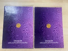 Hb50- 2x DAIMLER Range By VANDEN PLAS Car Sales Brochure 1978