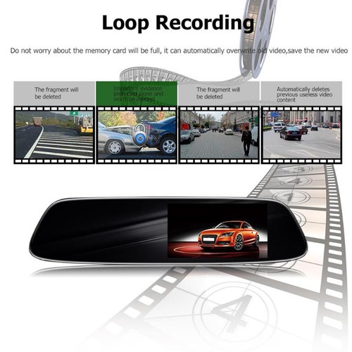 Rearview Mirror Car DVR Camera ADAS Car Dash Cam Video Recorder With Speaker Mic - Picture 12 of 12
