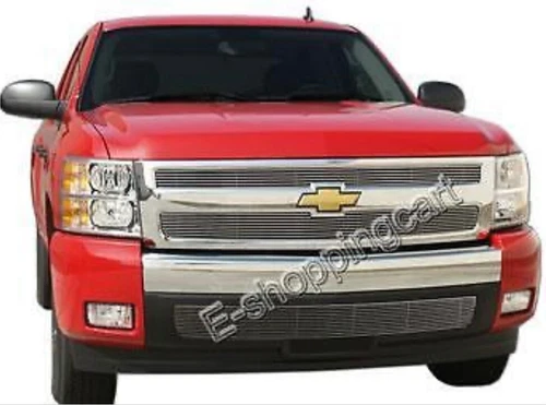 2007-2013 Chevy Silverado 1500 upper Billet Grille Insert Aluminum Chrome