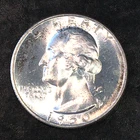 1950-S Silver Washington Quarter - Direct from Original Uncirculated roll #P957