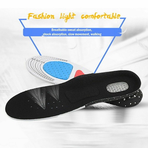 Men Insoles Gel Orthotic Running Insert Shoe Pad Arch Support Heel Cushion 1Pair - Picture 11 of 12