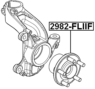 For LAND ROVER FREELANDER II 2006- FRONT WHEEL HUB OEM LR003157 - Image 2 of 3