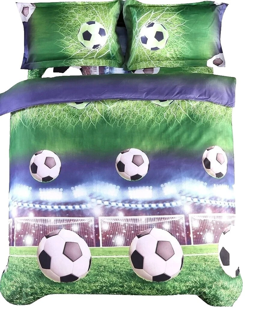 Futebol de Poliéster Capas para Edredons e Jogos de Cama