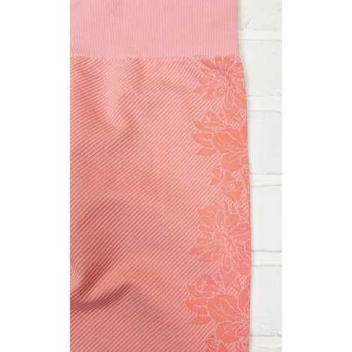 All In Motion Girls Seamless Ribbed Floral High Rise Leggings Orange XL 14/16 - Picture 4 of 6