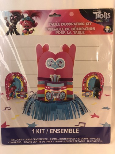 Trolls World Tour Table Decorations Girls Birthday Party Decoration Supplies - Picture 4 of 4