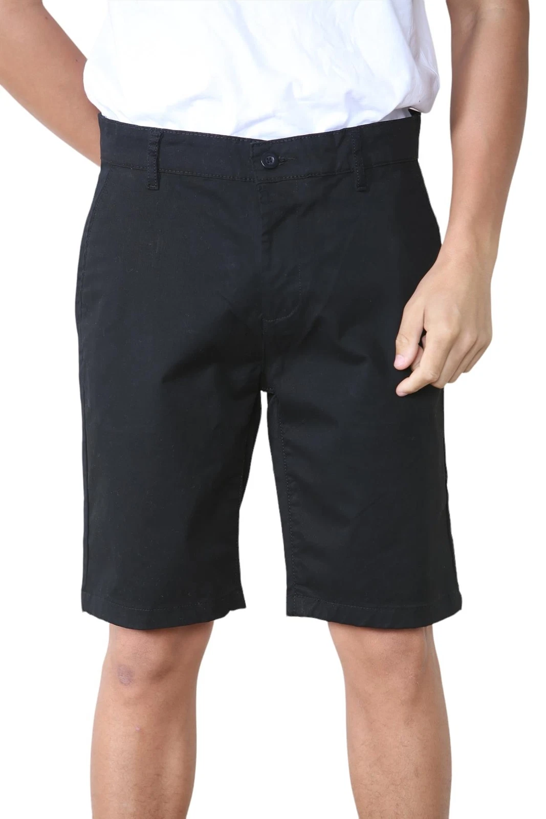 Men's Chino Shorts Knee Length Stretch Cotton Casual Summer Zip Fly Slim Fit
Opens in a new window o