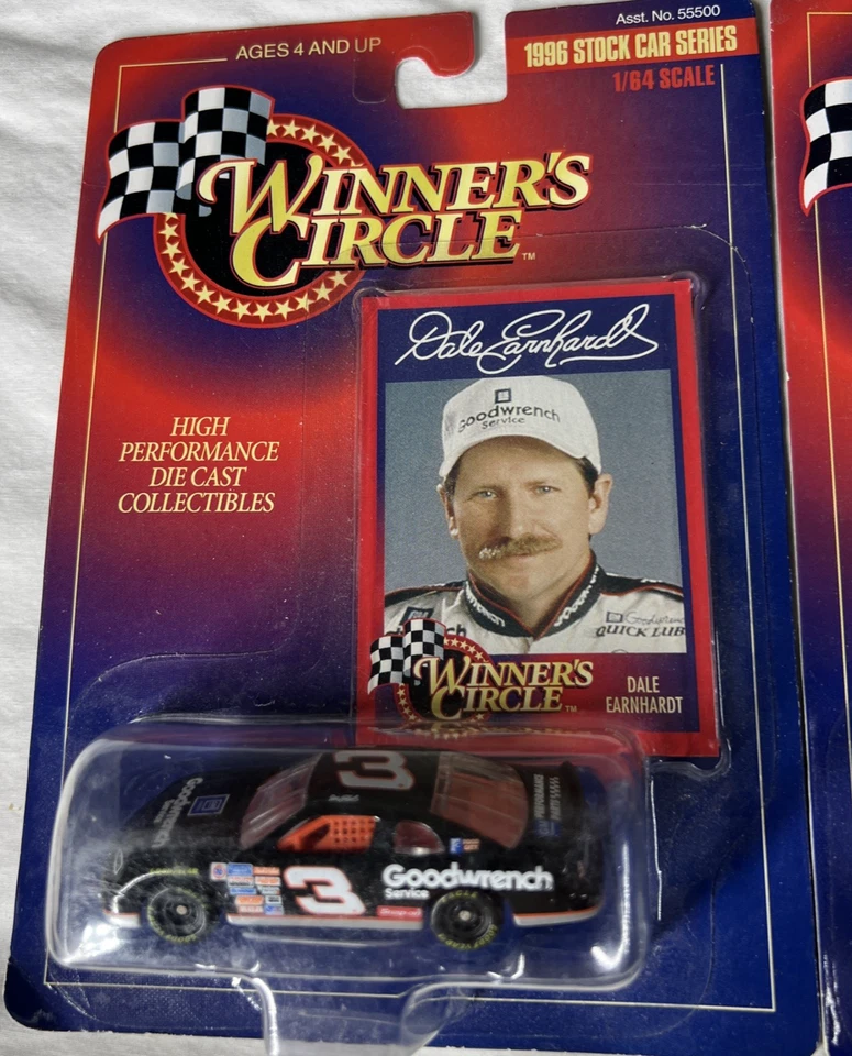 Dale Earnhardt Sr. 1996 & 99 Winners Circle 1:64 Lot of 2 Stock Cars Goodwrench - Image 2 of 4