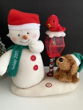 Hallmark 2013 Jingle Pals Merry Carolers Trio Snowman Light Sound Motion Tested