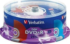 New Verbatim Color DVD+R Life Series 25 Pack 4.7 GB 16x speed 120min