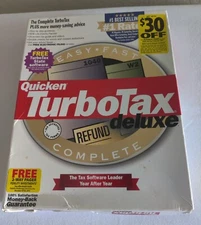Quicken Turbo Tax Deluxe Tax Software 1999, for Windows 98/95/NT 4.0 Retail Box