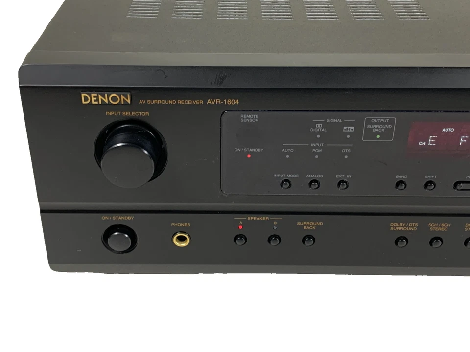 Denon AVR-1604 Integrated Receiver 5.1 Surround Sound w/New Remote Bundle Tested - Image 3 of 4
