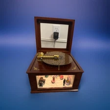 Mr. Christmas Animated Holiday Wooden Symphonium Music Box Ballroom dancing