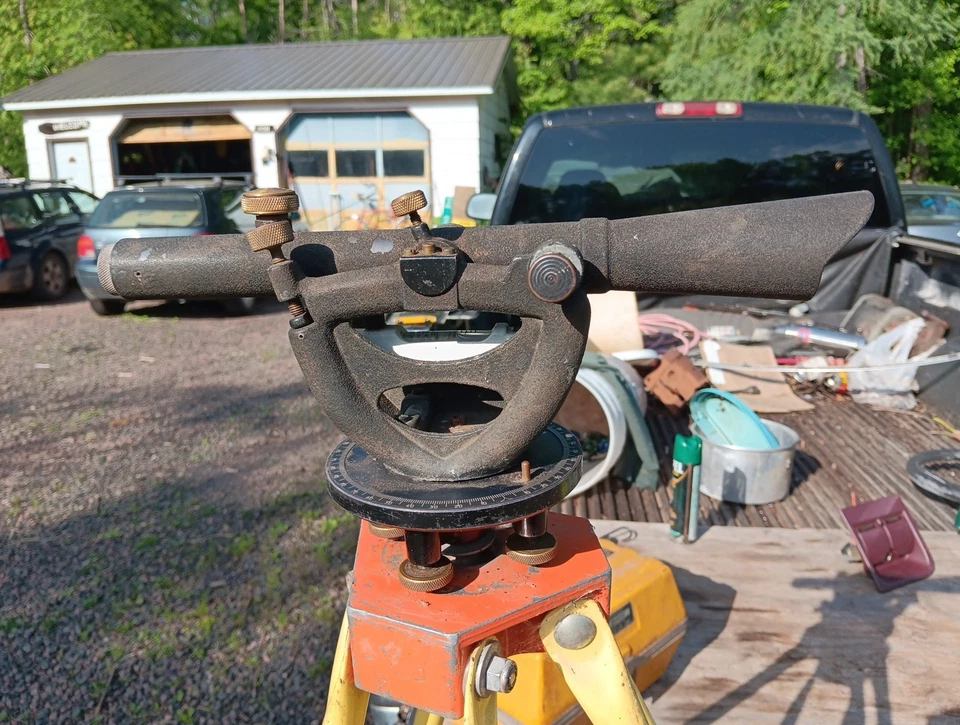 Craftsman Transit Farm Level Model 789.46202 USA Surveying Vintage W Case Tripod - Image 3 of 4