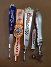 Beer Tap Handles Lot of 5 Various Brands Coors Light Bud Light New Castle