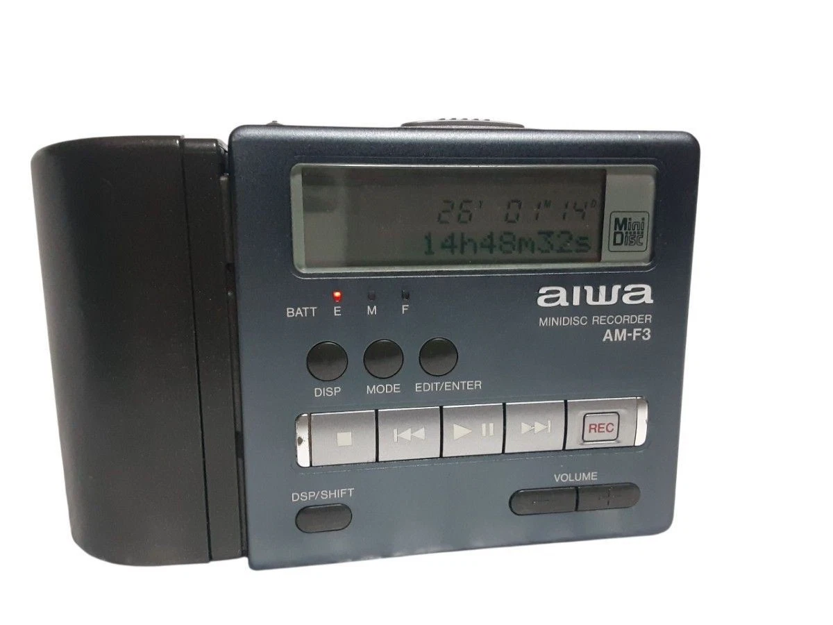 aiwa AM-F90 ポータブルMDレコーダー aiwa AM-F90 MDポータブルレコーダー MDLP対応 完動品・動作保証 | MTR