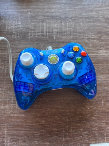 Xbox 360 Wired Controller Blue Rock Candy Model PL 037-010