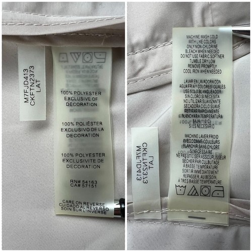 Calvin Klein Giacca Donna Piccola Beige Tan Trench Cappotto Pioggia Giacca a Vento con Cappuccio 1 - Foto 8 di 12