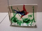 Vintage Murano Glass Fish Aquarium Block