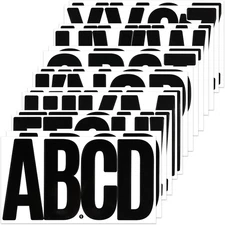 Large Letter Number Sticker,Self Adhesive and Waterproof Vinyl Letters Alphab...