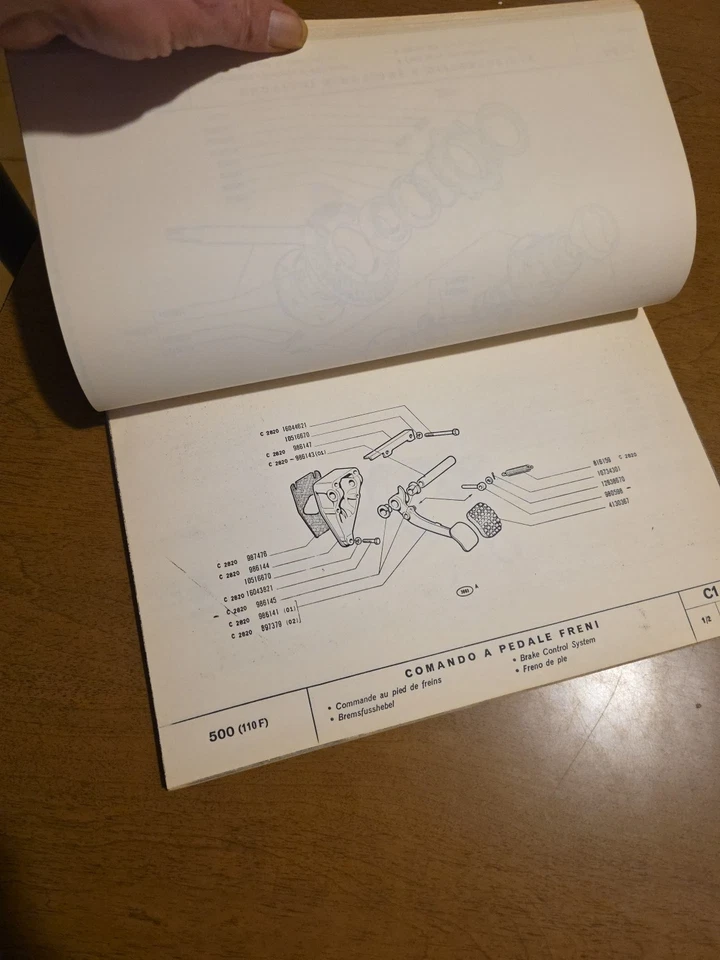 Libretto Uso e Manutenzione FIAT Per Officina 500 E 500 tipo 110 F - Immagine 4 di 4