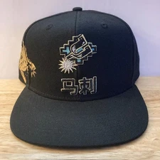 *NWT* SAN ANTONIO SPURS Mitchell & Ness "WATER TIGER" Black NBA Snapback Hat