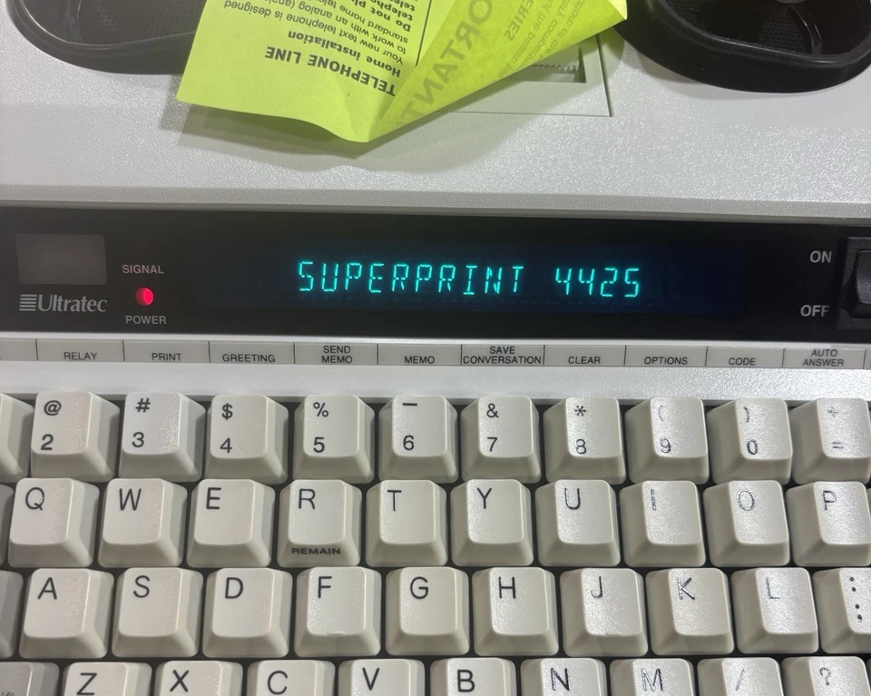 Ultratec Superprint 4425, E-Turbo| Impresora de texto a teléfono|Nueva Foto 2 de 4