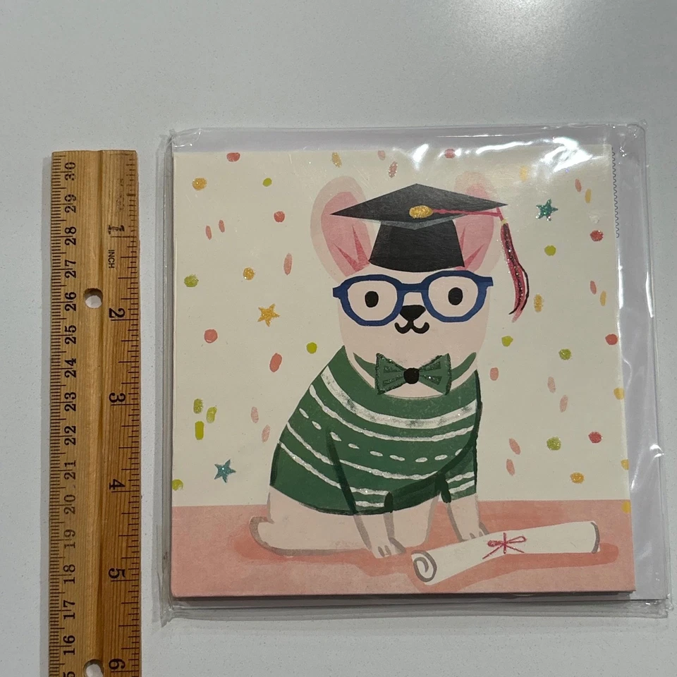 Up With Paper Dog Graduate Pop Up Greeting Card Graduation Congrats - Image 4 of 4