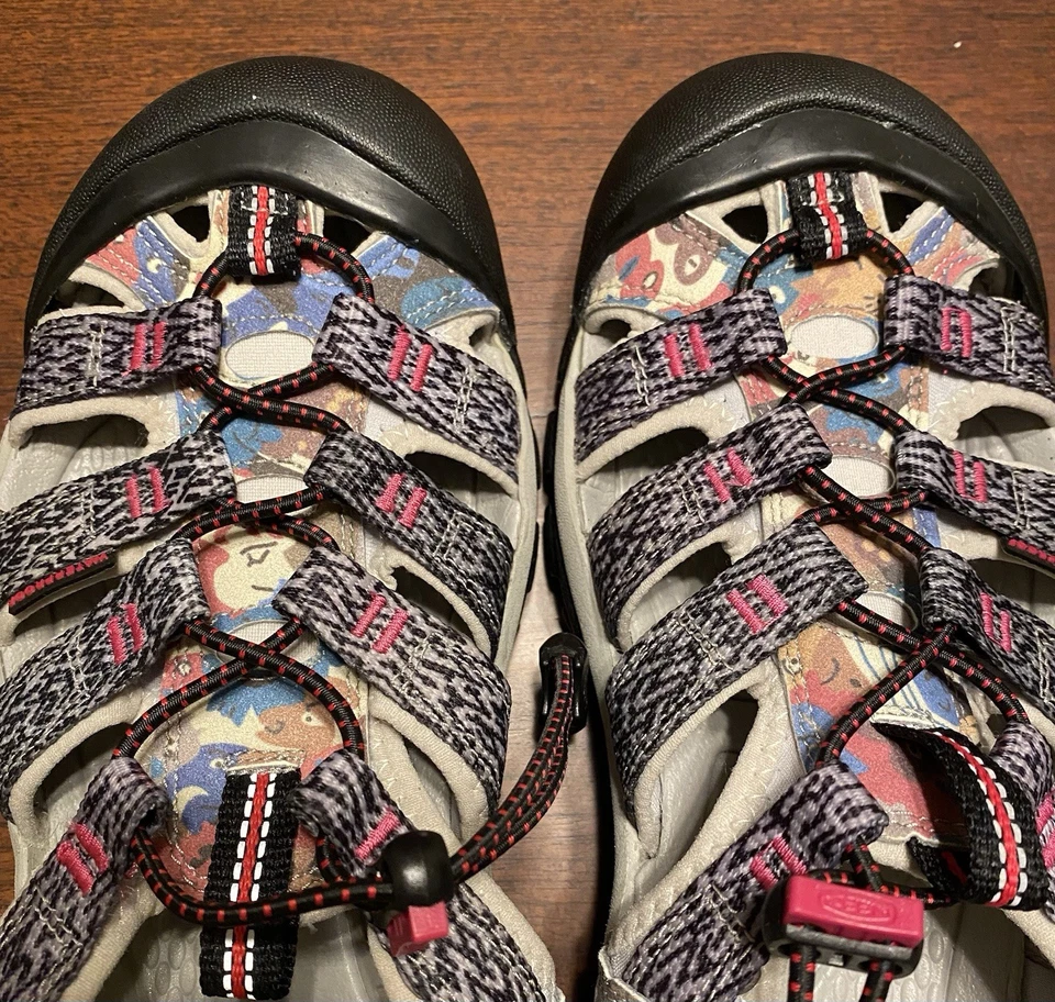 Keens Newport Women’s Size US 7.5 Blk/Wht/Pink/Blue Excellent Condition - Image 2 of 4
