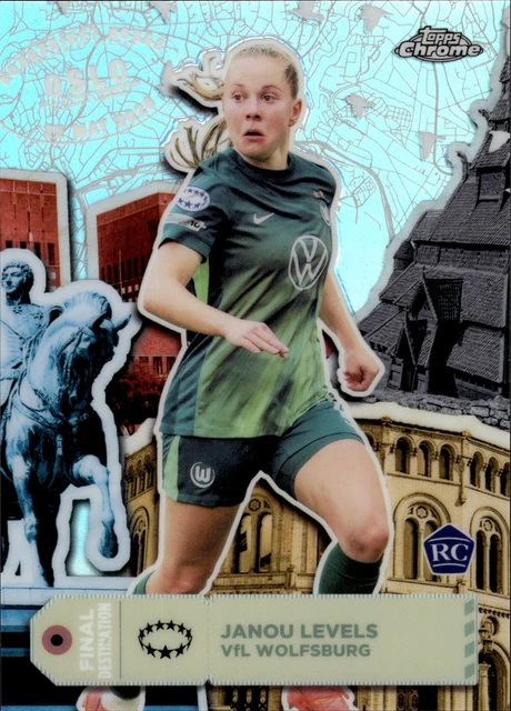 Janou Levels - Rookie Final Destination - TOPPS Chrome UWCL 2025/26