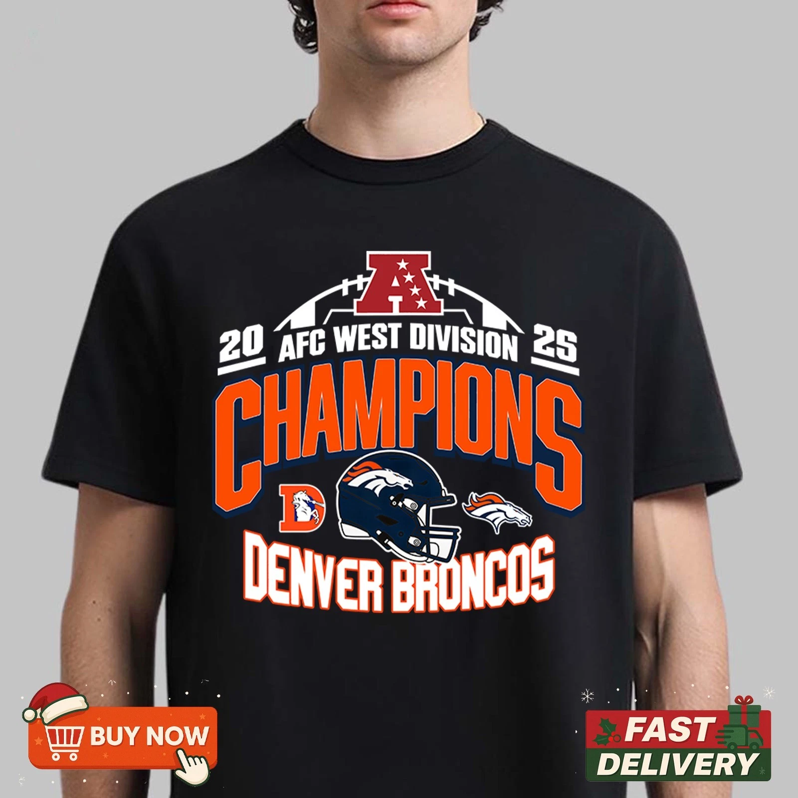 Denver Broncos 2025 AFC West Division Champions TShirt