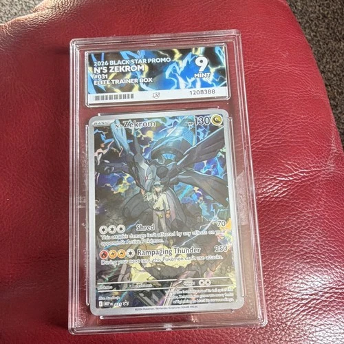 2026 Black Star Promo N's Zekrom 031 Ace Grading 9 Pokémon TCG Promo
