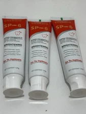 Lot of 3 Yayashi SP-6 Super Probiotic-6 Brightening Toothpaste 120g Tubes 7/27