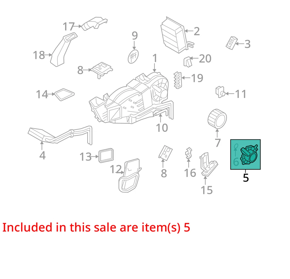 Ford Expedition 2008 calefacción aire acondicionado motor fabricante de equipos originales 144 k millas - LKQ405075325 Foto 4 de 4