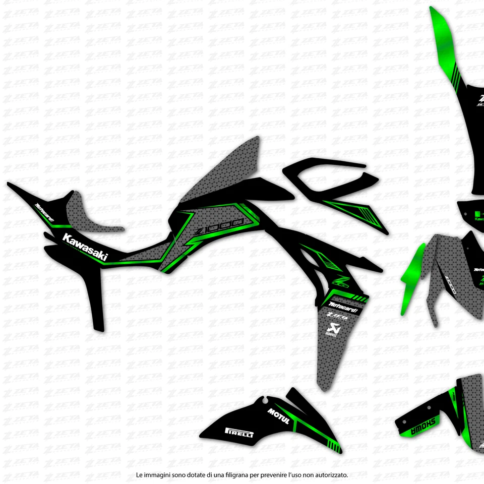 Kit de gráficos para KAWASAKI Z 1000 2014-2020 Foto 2 de 4