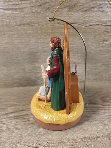 Vintage Nativity LightS Up & Musical Santas Best Christmas Tree Ornament 24A - Picture 4 of 11