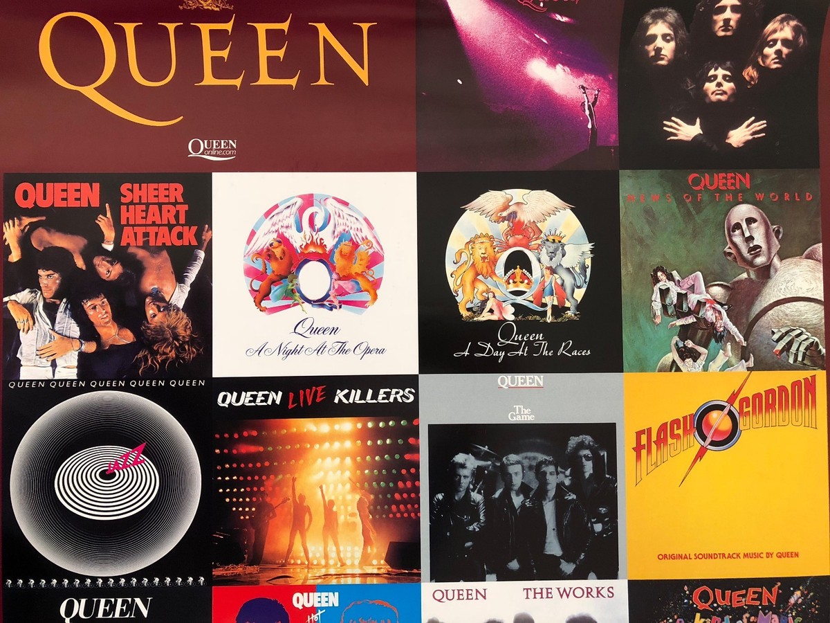 QUEEN, ALBUMS THROUGH THE YEARS,RARE AUTHENTIC LICENSED 2000's