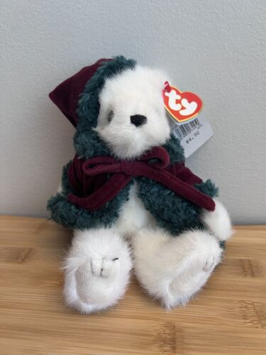 TY Beanie BABIES KLAUSE Christmas Holiday BEAR New with Tags 2000 Velvet ROBE - Picture 1 of 2