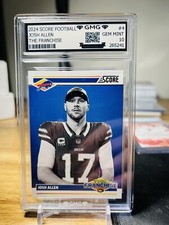 2024 Score Football Josh Allen The Franchise GMG Graded 10 Gem Mint 💎